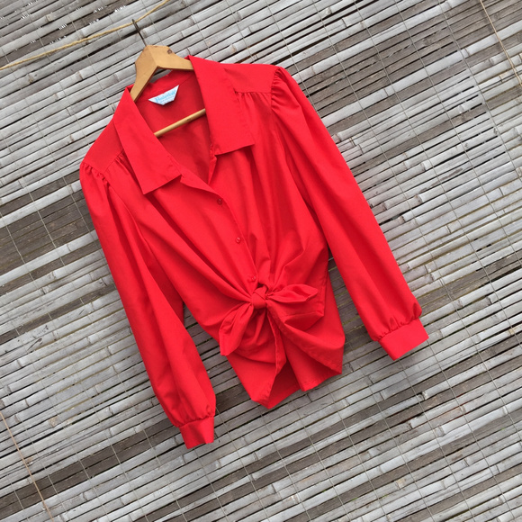 VINTAGE . JUDY BOND PROVINCETOWN . 70s BLOUSE - Picture 4 of 8